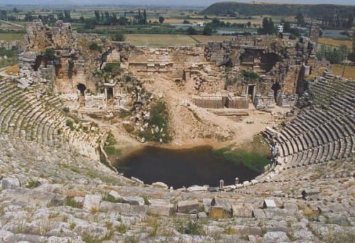 La antigua ciudad de Perge, al sur de Turquía La antigua ciudad de Perge, al sur de Turquía